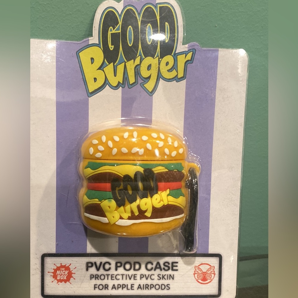 New in package Good Burger PVC AirPod skin/case from Nick Box.